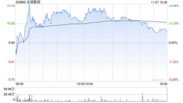 龙湖集团前10个月累计总合同销售金额557.5亿元
